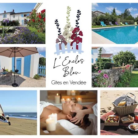 L'enclos Bleu, - Marais Poitevin Avec Piscine Chauffee Διαμέρισμα *