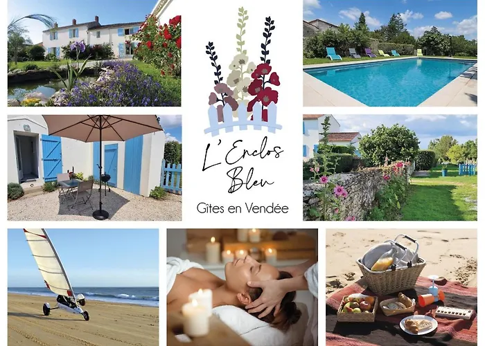 L'enclos Bleu, - Marais Poitevin Avec Piscine Chauffee Daire *